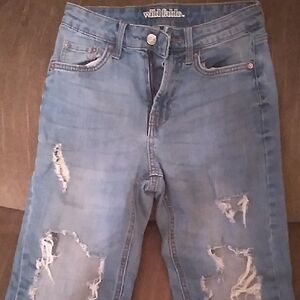 Wild Fable Ripped Light Blue Denim